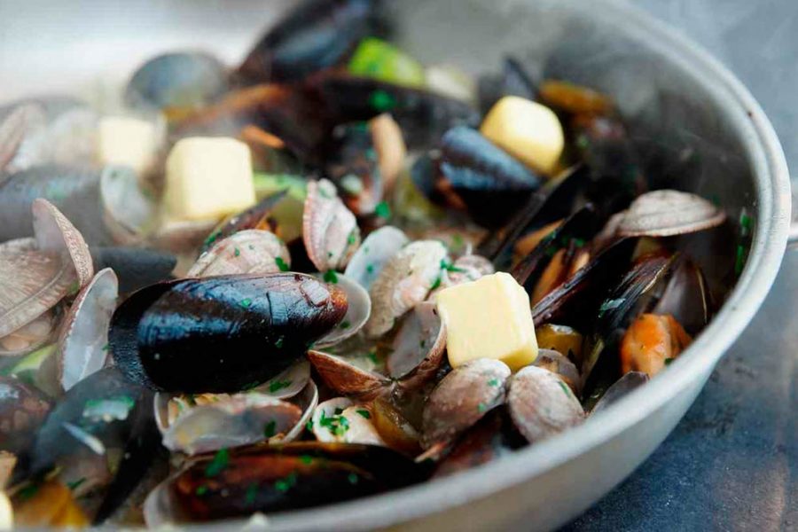 Sautè di cozze e vongole